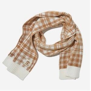 Timberland‎ Buffalo Plaid Scarf One Size Tan Cream
